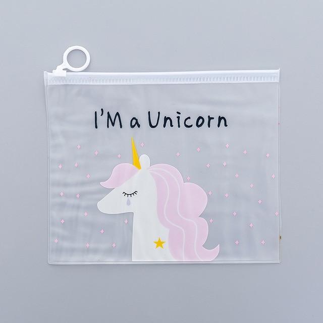 Pochette Licorne Transparente - Une Licorne