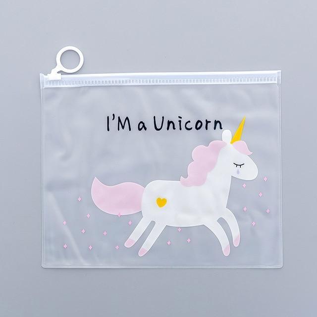 Pochette Licorne Transparente - Une Licorne