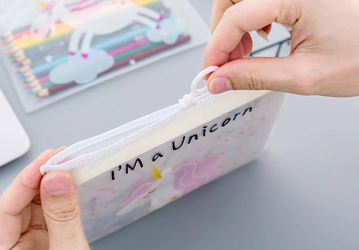 Pochette Licorne Transparente - Une Licorne