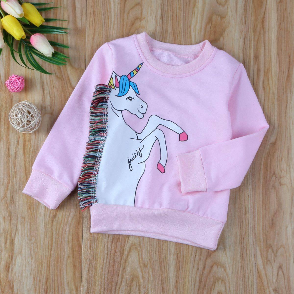 Pull Licorne Rose Enfant - Une Licorne