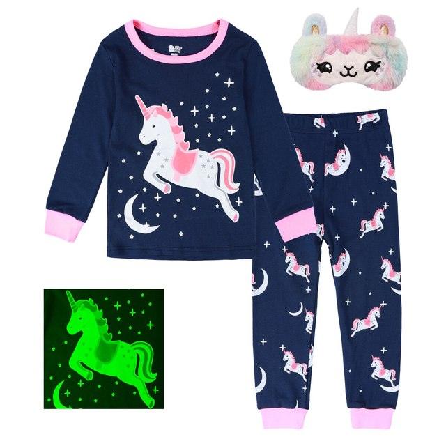 Pyjama licorne avec masque de nuit - Licorne