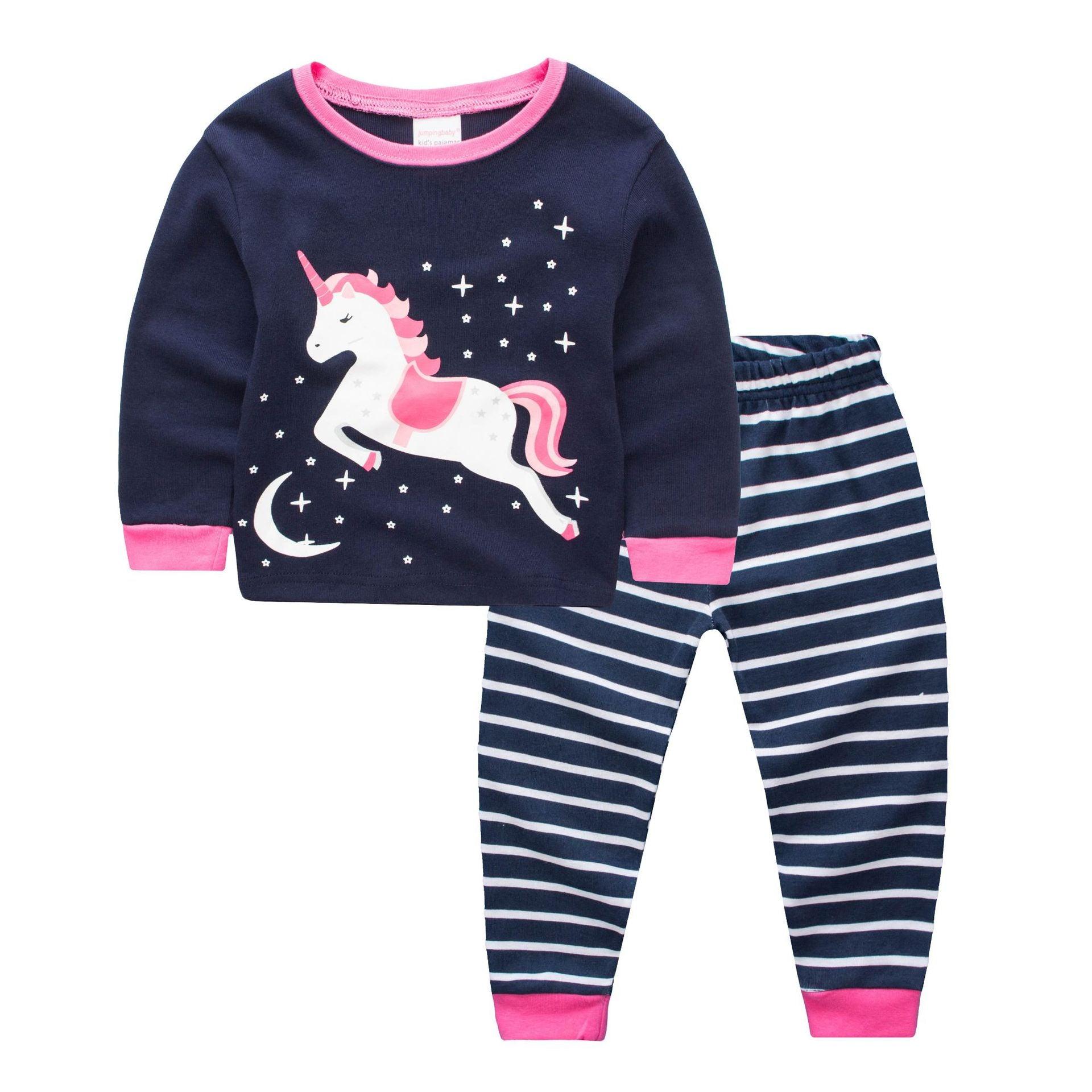 Pyjama licorne bleu marine