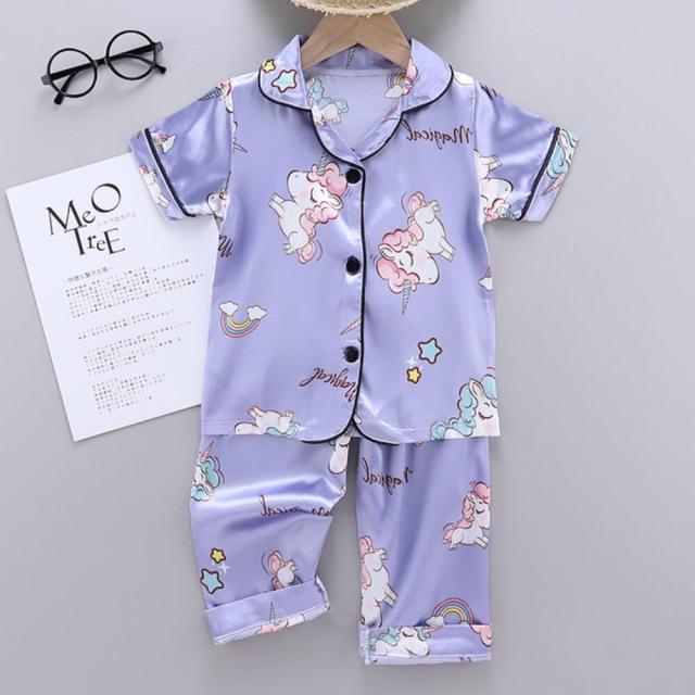 Pyjama Licorne Fille Chemisier - Licorne