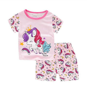 Pyjama Licorne Fille Été - Une Licorne