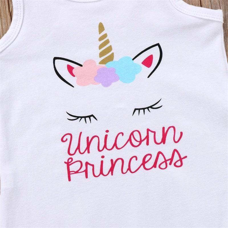 Robe A Franges Licorne Pour Fille - Licorne