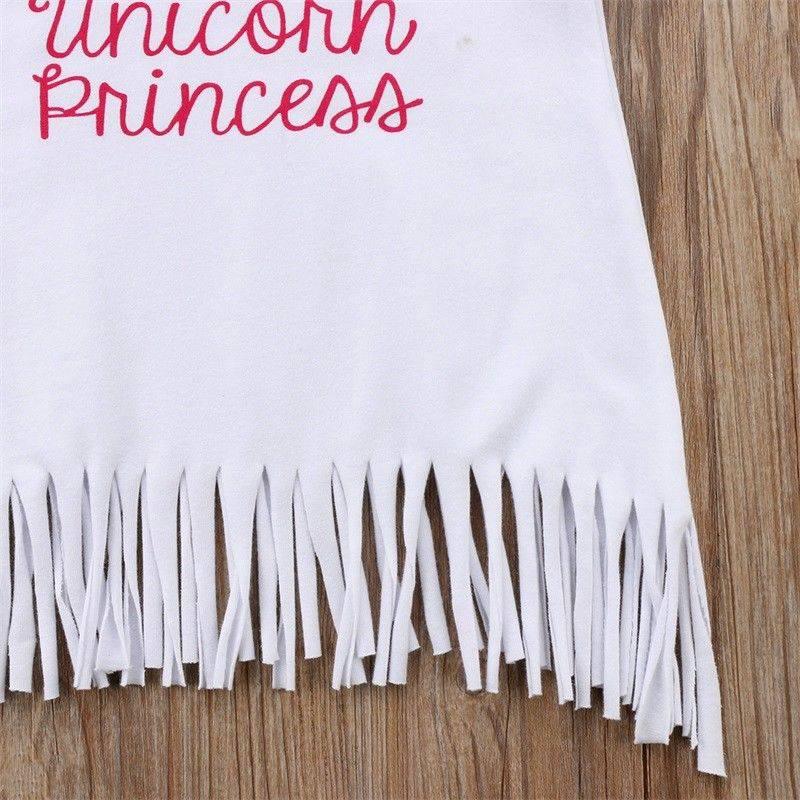 Robe A Franges Licorne Pour Fille - Licorne