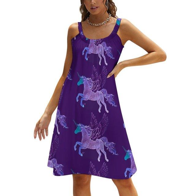 Robe Bretelles Licorne Femme - Licorne