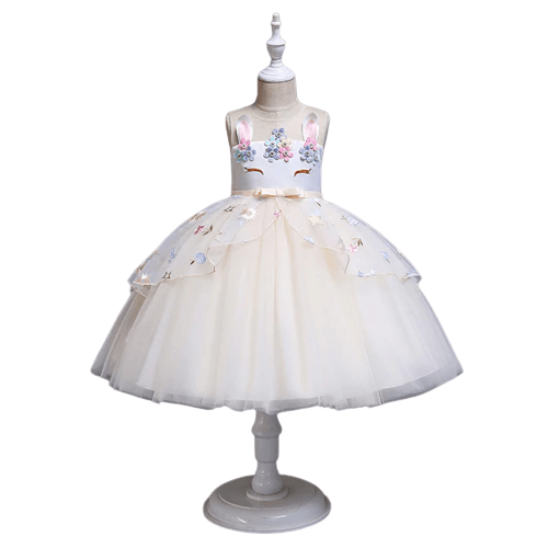 Robe de baptême licorne