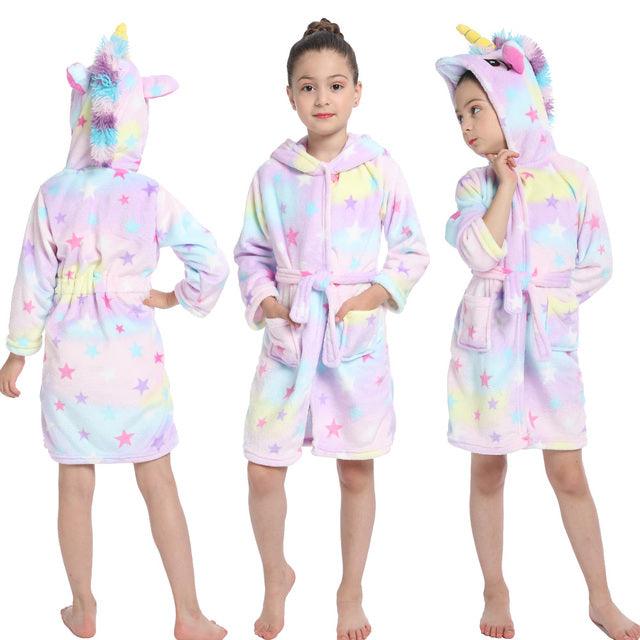 Robe de chambre chaude licorne