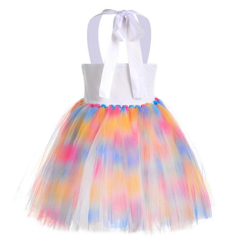 Robe déguisement licorne sequins