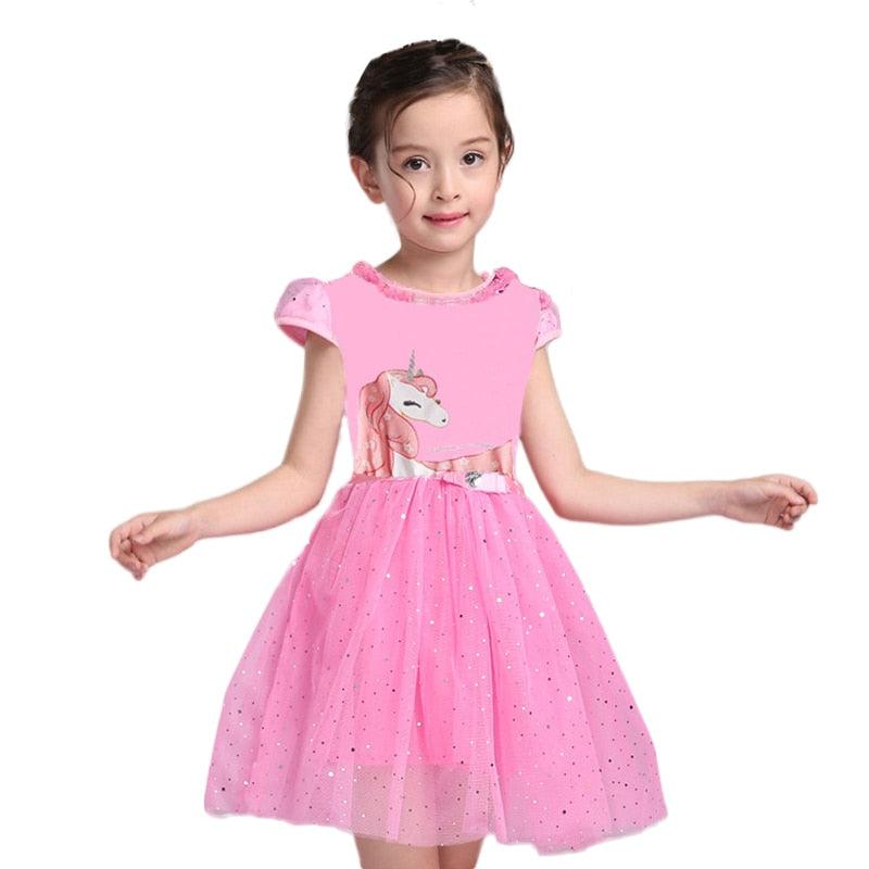 Robe Déguisement Licorne Paillettes Argentées - Licorne