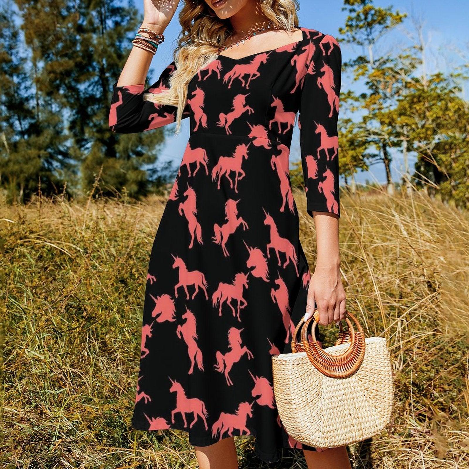 Robe Dos-Nu Licorne Femme - Licorne