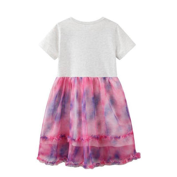 Robe Licorne à Paillettes Multicolores - Une Licorne