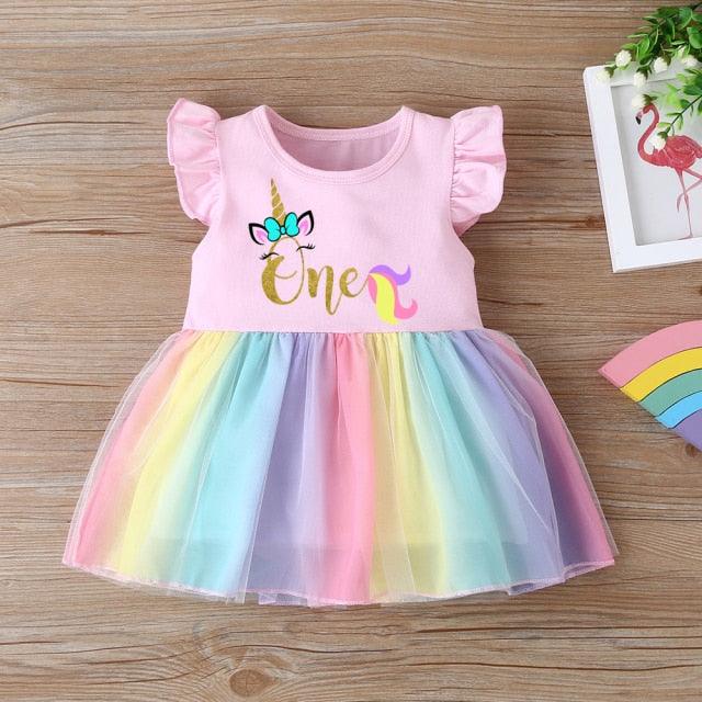 Robe Licorne Anniversaire Fille - Licorne