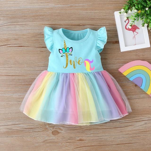 Robe Licorne Anniversaire Fille - Licorne