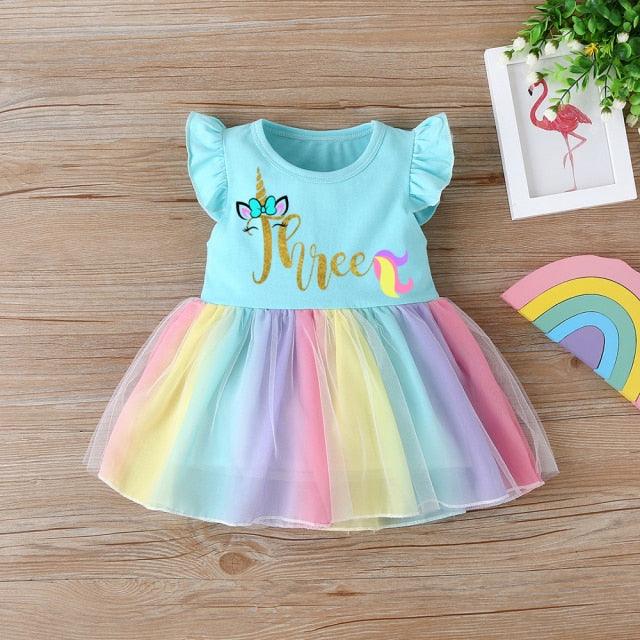 Robe Licorne Anniversaire Fille - Licorne