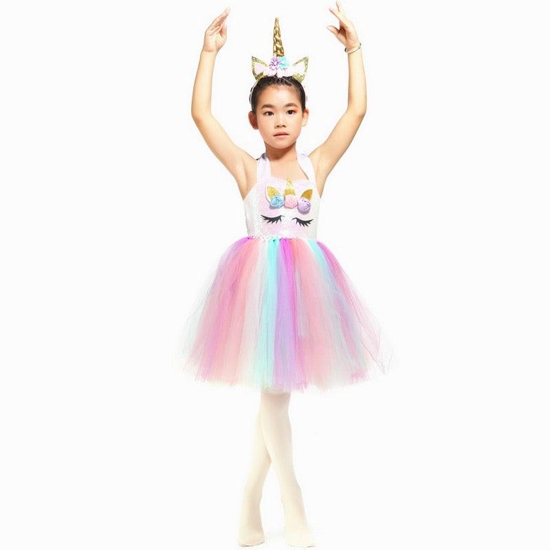 Robe licorne ballerine fille