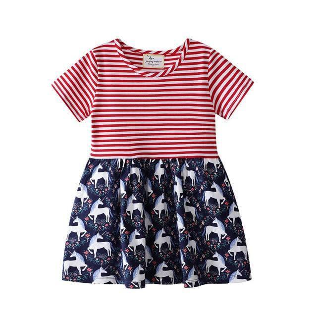 Robe Licorne Deux Tons Fille - Une Licorne