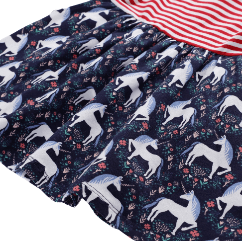Robe Licorne Deux Tons Fille - Une Licorne