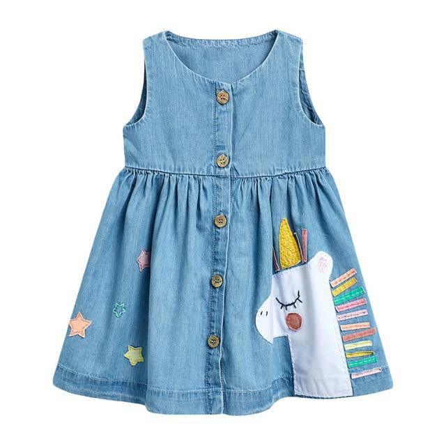 Robe Licorne en Jean - Une Licorne