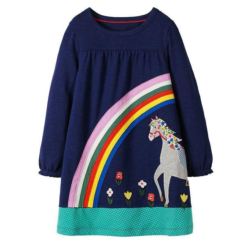 Robe Licorne Manches Ballon - Une Licorne