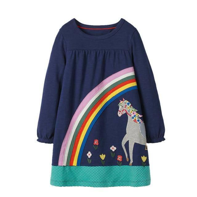 Robe Licorne Manches Ballon - Une Licorne