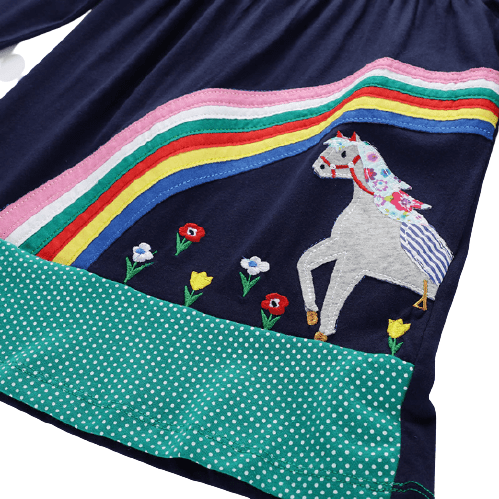 Robe Licorne Manches Ballon - Une Licorne