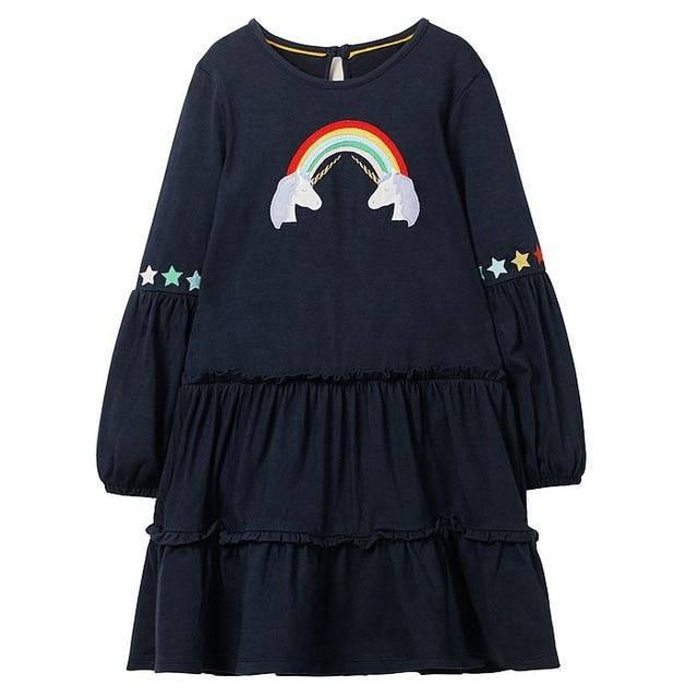 Robe licorne manches bouffantes