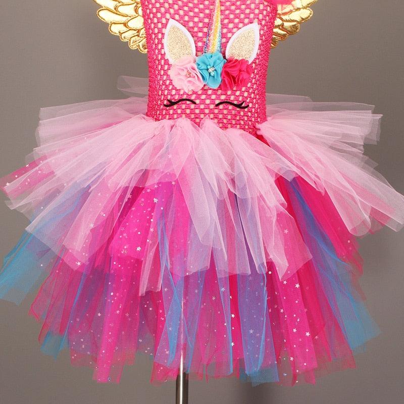 Robe Licorne Papillon Rose - Licorne