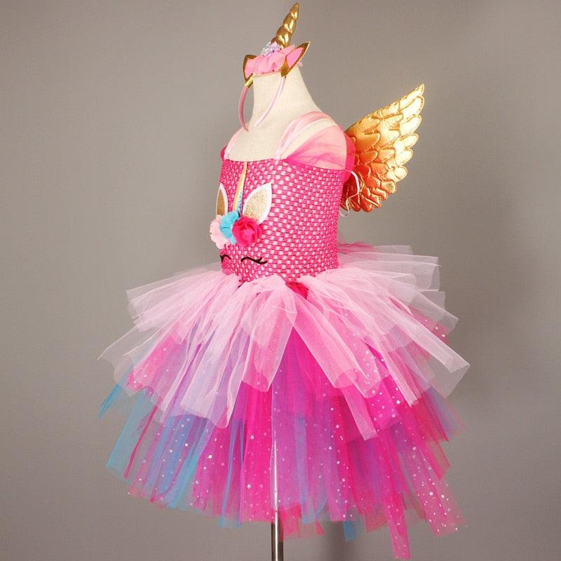 Robe Licorne Papillon Rose - Licorne