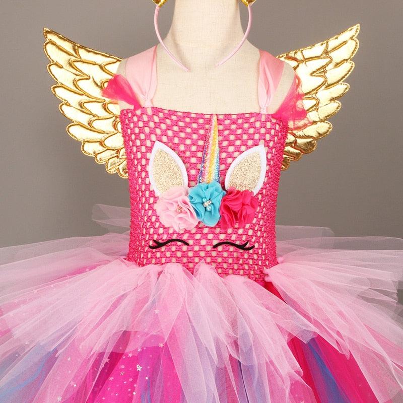 Robe Licorne Papillon Rose - Licorne