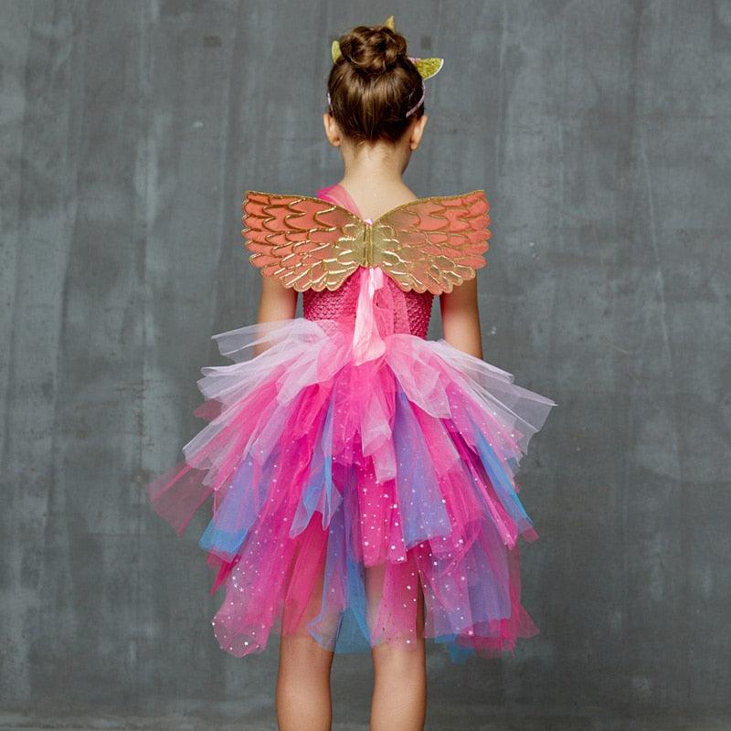 Robe Licorne Papillon Rose - Licorne