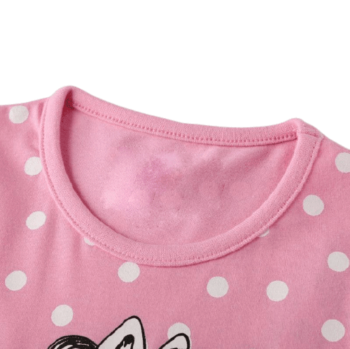 Robe Licorne Rose à Pois Blancs - Une Licorne