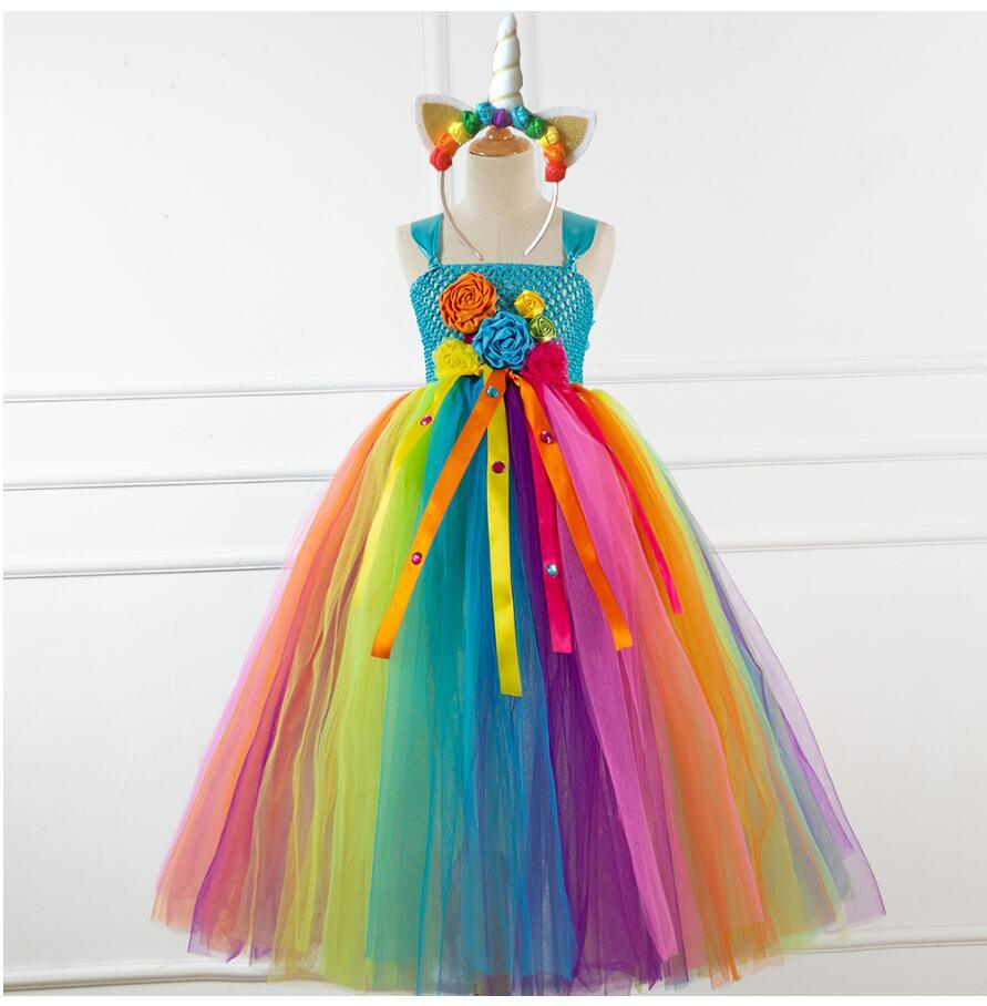 Robe Longue Déguisement Licorne Fille - Licorne