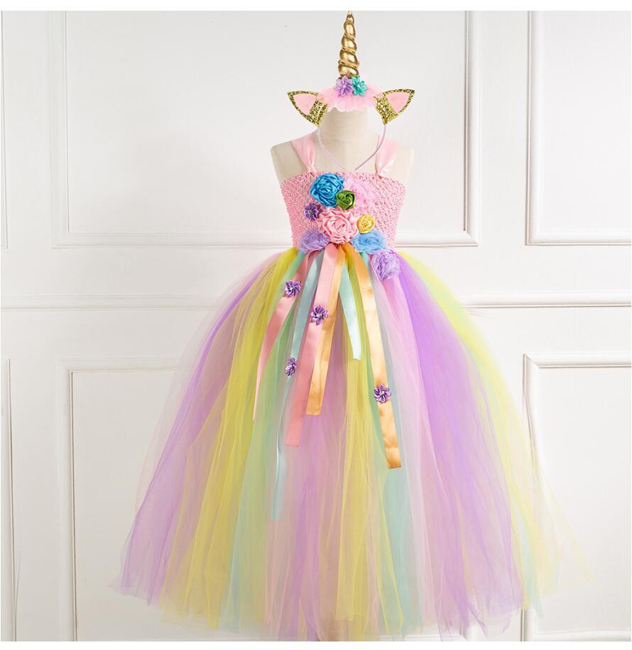 Robe Longue Déguisement Licorne Fille - Licorne