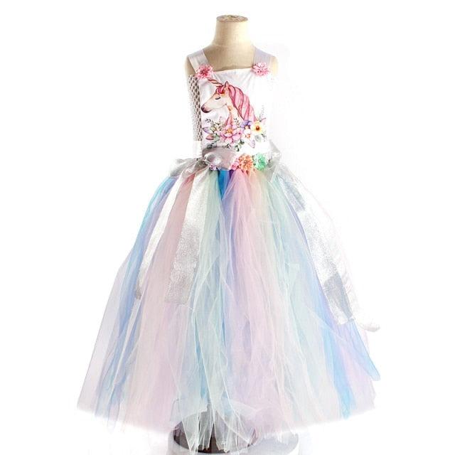 Robe princesse licorne fille