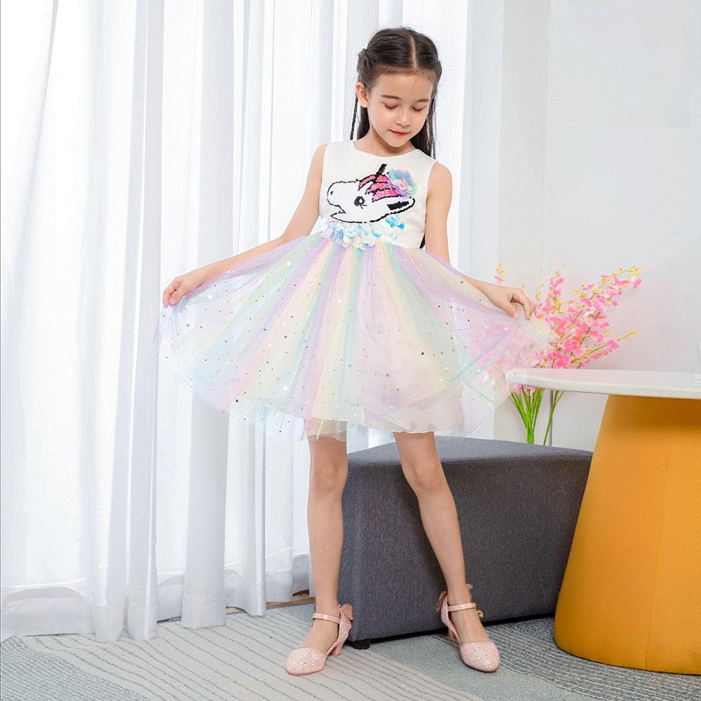 Robe Princesse Licorne Sequins - Licorne