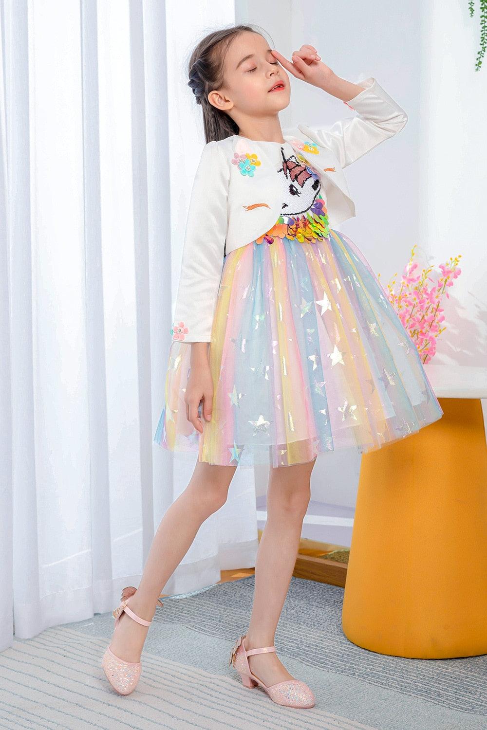 Robe Princesse Licorne Sequins - Licorne
