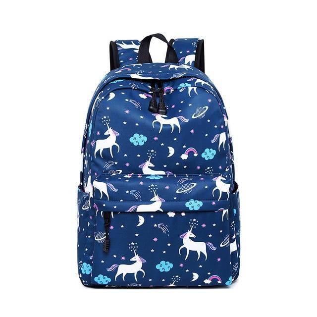 Sac à Dos Licorne Bleu Marine