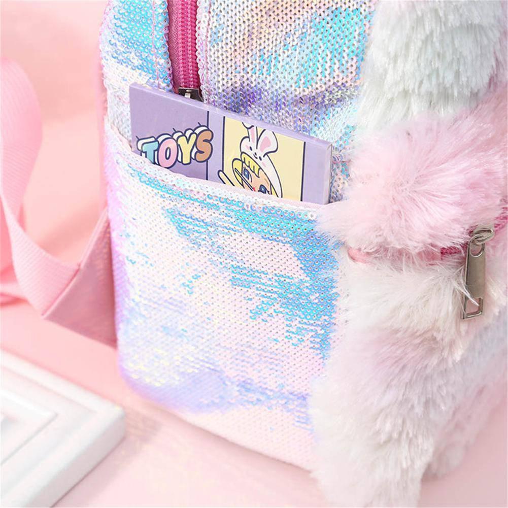 Sac à Dos Licorne<br> Peluche & Sequins - Une Licorne