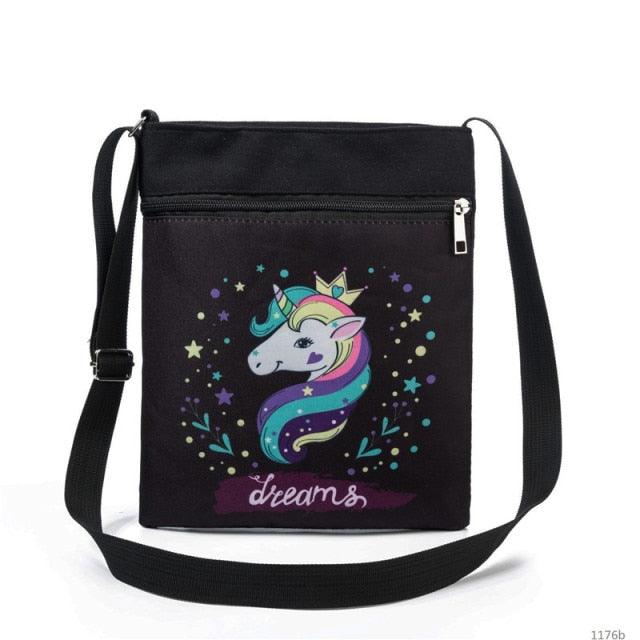 Sac Licorne Noir - Une licorne