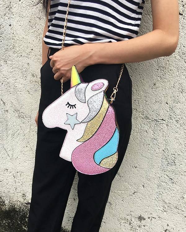 Sac Licorne<br> Forme Tête de Licorne - Une Licorne