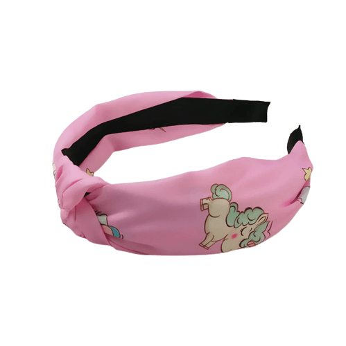 Serre-tête en tissu licorne - Licorne