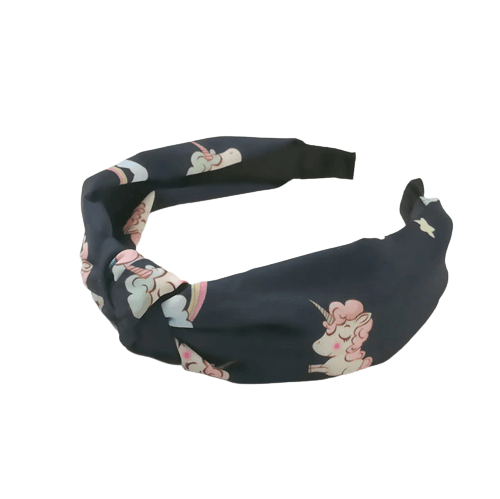 Serre-tête en tissu licorne - Licorne