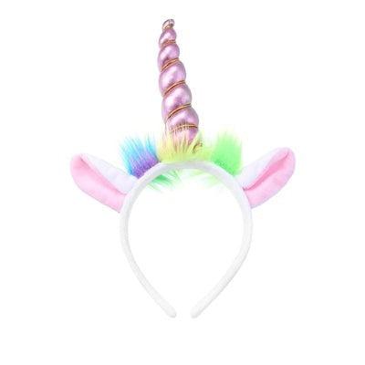 Serre-tête polaire fluorescent licorne 