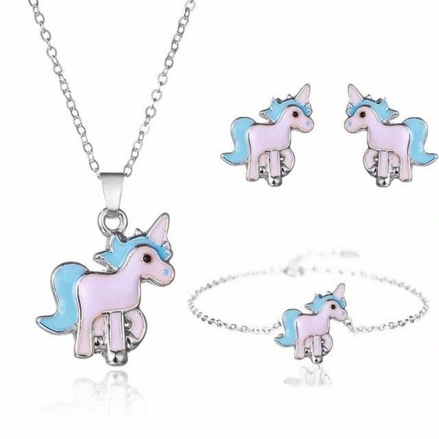Set Bijoux Licorne Bleu - Licorne