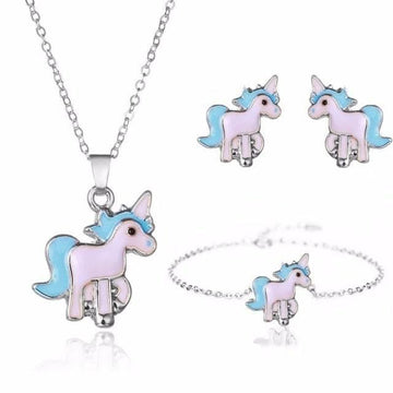 Set Bijoux Licorne Bleu - Licorne