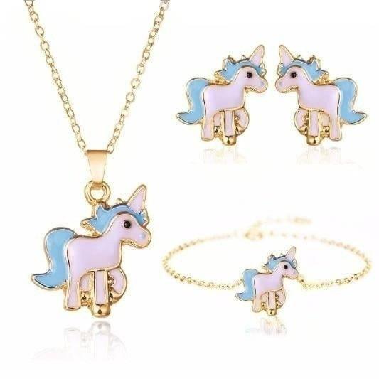Set Bijoux Licorne Bleu - Licorne