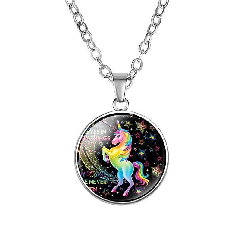 Set Bijoux Licorne En Acier - Licorne