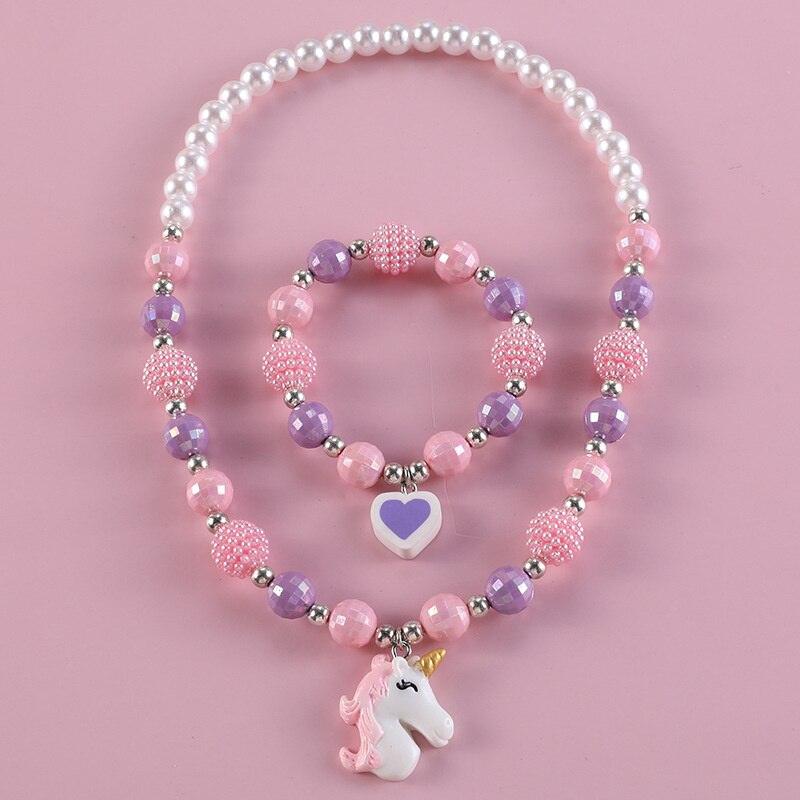 Set Bijoux Licorne En Perle - Licorne